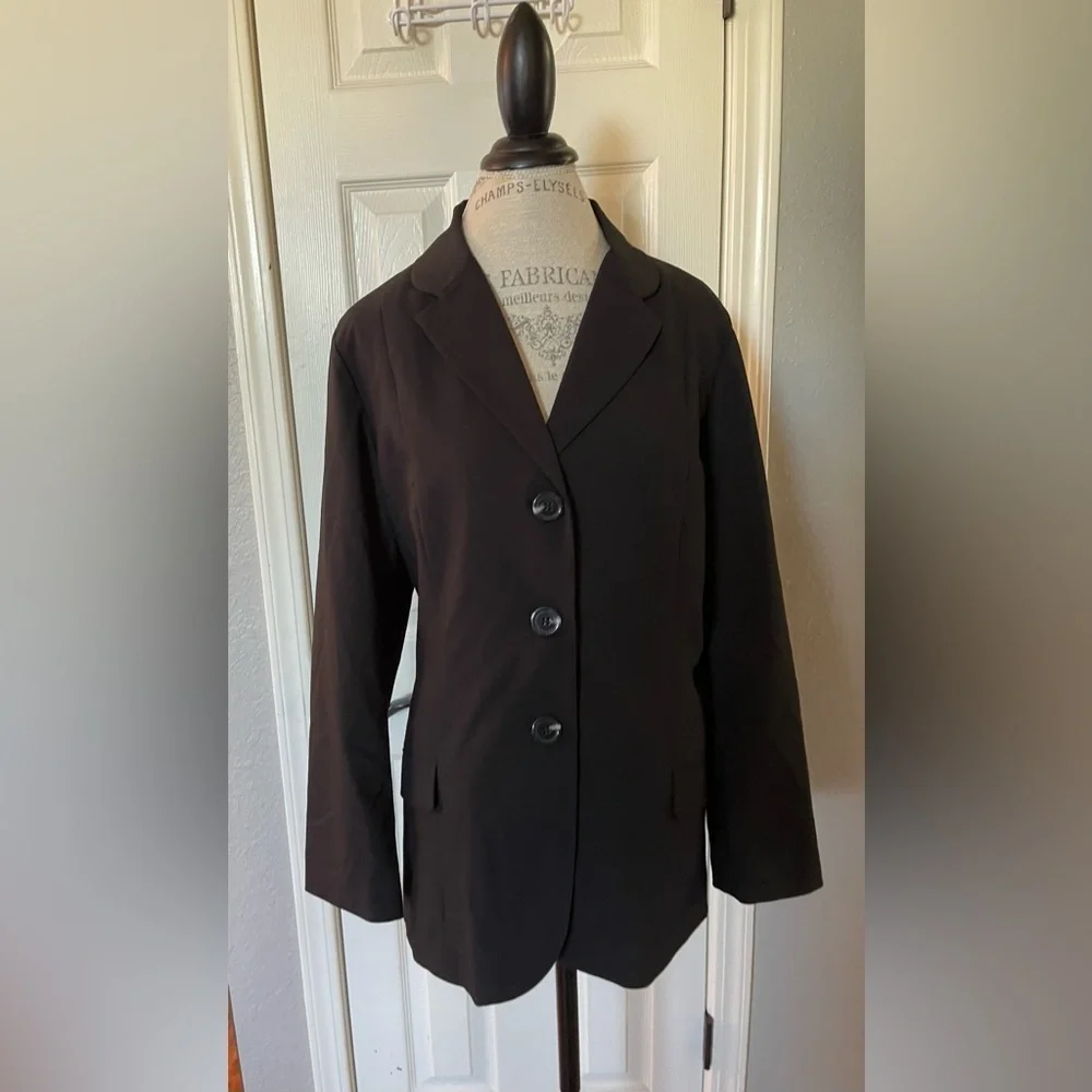 Chico’s Black Single Breasted Three Button Blazer Size 3 (plus size) NWT - Picture 4 of 6